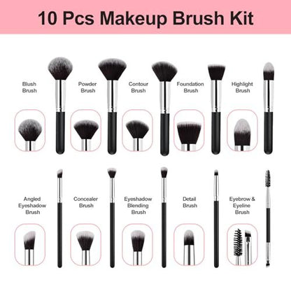 Mothers Day Gifts for Mom from Daughter Son, Makeup Brushes Set Gifts for Women Teen Girls Wife Mom Sister, 13 Pcs Premium Kit with Foundation Concealer Blush Sponge Professional Beauty Accessories