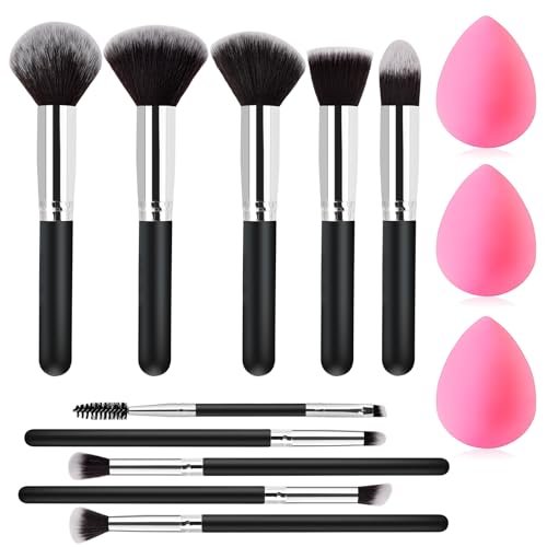 Mothers Day Gifts for Mom from Daughter Son, Makeup Brushes Set Gifts for Women Teen Girls Wife Mom Sister, 13 Pcs Premium Kit with Foundation Concealer Blush Sponge Professional Beauty Accessories - görsel 2