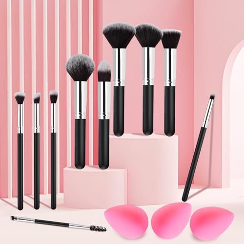 Mothers Day Gifts for Mom from Daughter Son, Makeup Brushes Set Gifts for Women Teen Girls Wife Mom Sister, 13 Pcs Premium Kit with Foundation Concealer Blush Sponge Professional Beauty Accessories - görsel 6