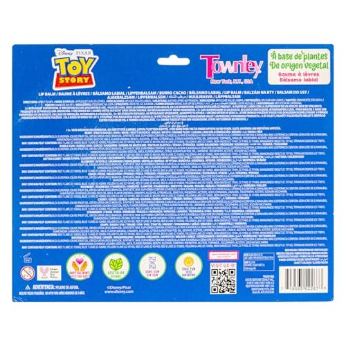 Toy Story 10 Piece Plant Based Lip Balm Set with Bonus Toppers - Makeup Set for Girls, Boys, Toddlers - Gift for Kids by Townley Girl - görsel 16