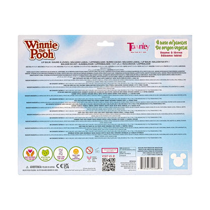 Winnie the Pooh 10 Piece Plant Based Lip Balm Set with Bonus Toppers - Natural Lip Care for Kids, Birthday Party Favors, Sleepovers, and Gift Giving by Townley Girl