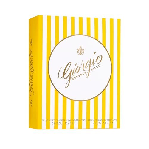 Giorgio Beverly Hills Eau de Toilette 2 Piece Fragrance Gift Set for Women - Floral Scent, Includes 3.0 fl oz EDT Spray and Body Lotion Avelisse