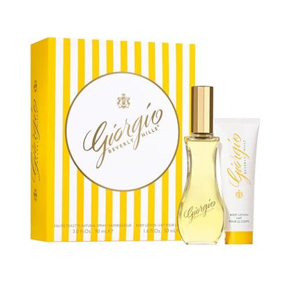 Giorgio Beverly Hills Eau de Toilette 2 Piece Fragrance Gift Set for Women - Floral Scent, Includes 3.0 fl oz EDT Spray and Body Lotion Avelisse