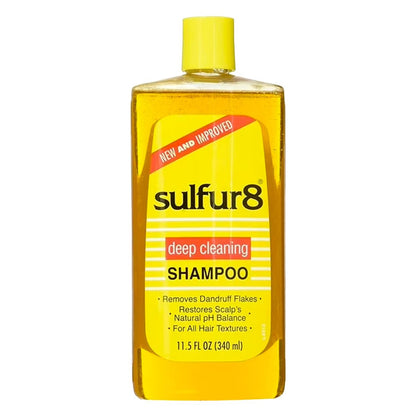 Sulfur 8 Anti-Dandruff Deep Cleaning Shampoo – 11.5 oz for Healthy Scalp & Hair Avelisse