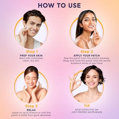 Livaclean 120 CT Pimple Patches with Salicylic Acid, Tea Tree & Calendula Oil – Four Sizes Acne Patches for Face, Hydrocolloid Zit Dots, Invisible Acne Stickers