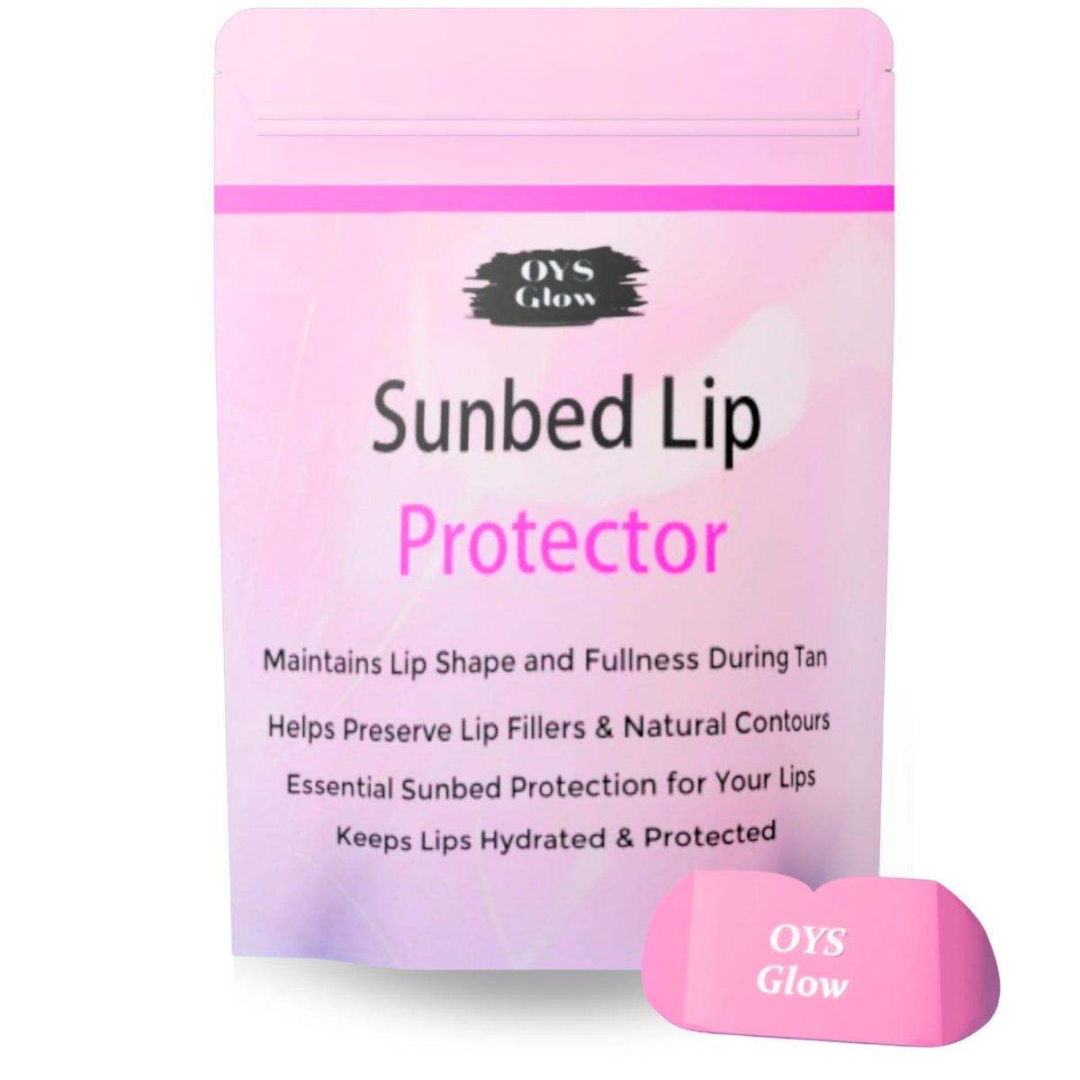 Sunbed Protective Lip Cover - UV Shield for Lips, Silicone Lip Protector for Tanning Sessions Avelisse