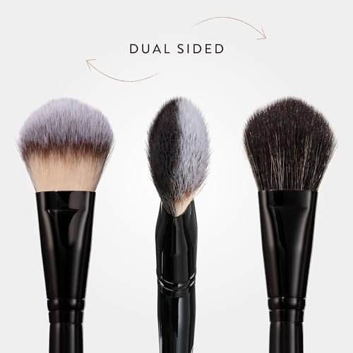 BK BEAUTY NIKKI LA ROSE N17 Multi-Pro Face Brush – Dual-Sided Paddle Brush for Flawless Liquid & Powder Application Avelisse