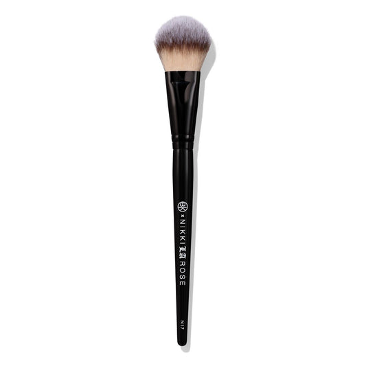 BK BEAUTY NIKKI LA ROSE N17 Multi-Pro Face Brush – Dual-Sided Paddle Brush for Flawless Liquid & Powder Application Avelisse