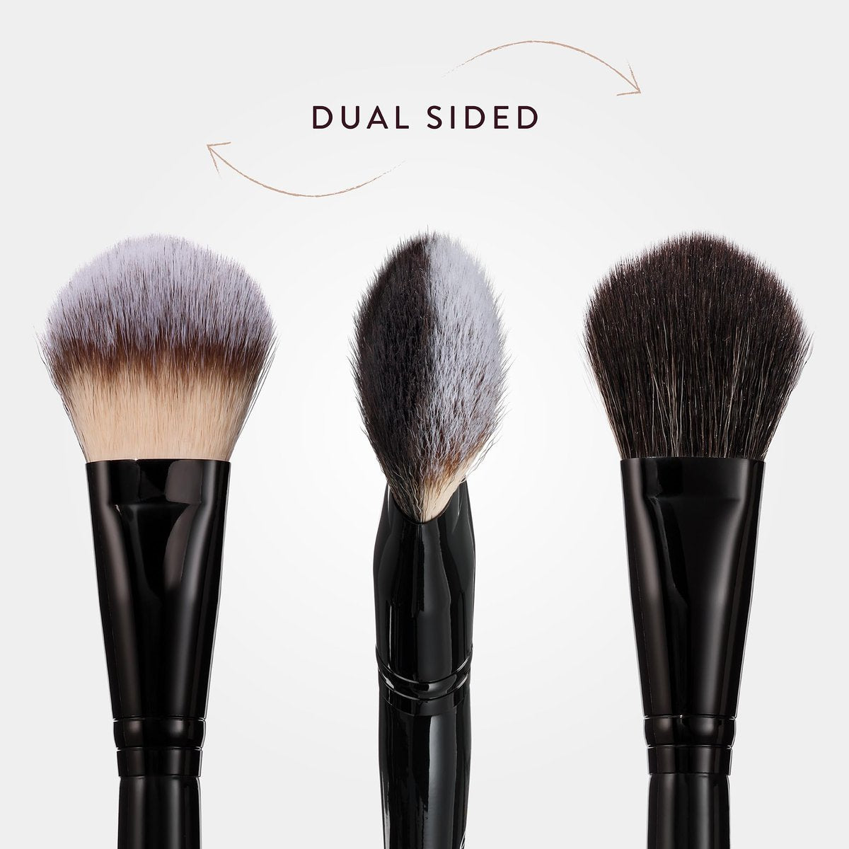 BK BEAUTY NIKKI LA ROSE N17 Multi-Pro Face Brush – Dual-Sided Paddle Brush for Flawless Liquid & Powder Application Avelisse