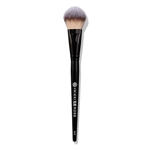 BK BEAUTY NIKKI LA ROSE N17 Multi-Pro Face Brush – Dual-Sided Paddle Brush for Flawless Liquid & Powder Application Avelisse