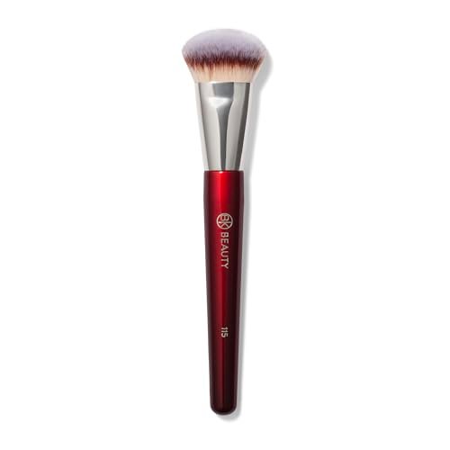 BK BEAUTY 115 Medium Contoured Foundation Brush – Precision Liquid Foundation Makeup Brush Avelisse