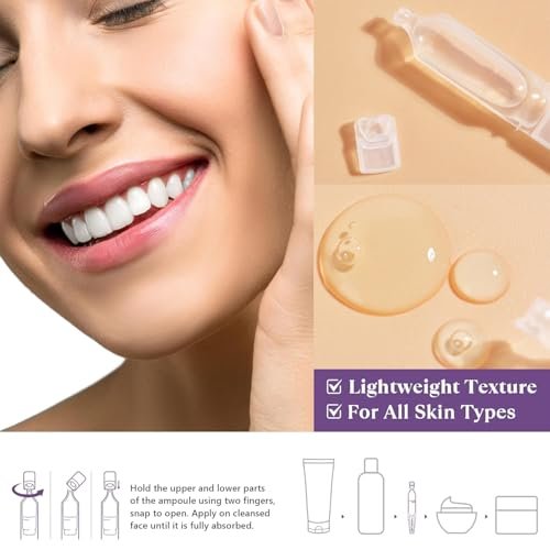 THESKCARE 5% Tranexamic Acid Serum Ampoule with Niacinamide, Kojic Acid & Alpha Arbutin - Skin Brightening & Dark Spot Corrector, 30 Ampoules Avelisse