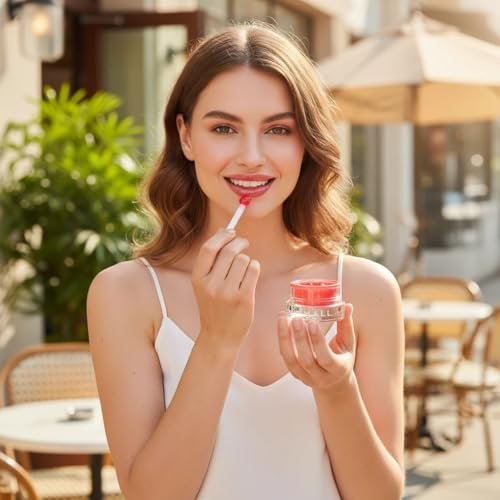 BS-MALL Watermelon Lip Balm Butter – Luxurious Hydrating Overnight Lip Mask & Chapstick for Dry Chapped Lips with Glossy Finish, 20g Avelisse