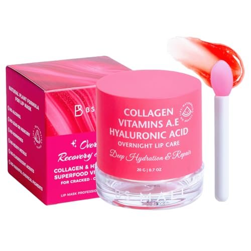 BS-MALL Watermelon Lip Balm Butter – Luxurious Hydrating Overnight Lip Mask & Chapstick for Dry Chapped Lips with Glossy Finish, 20g Avelisse