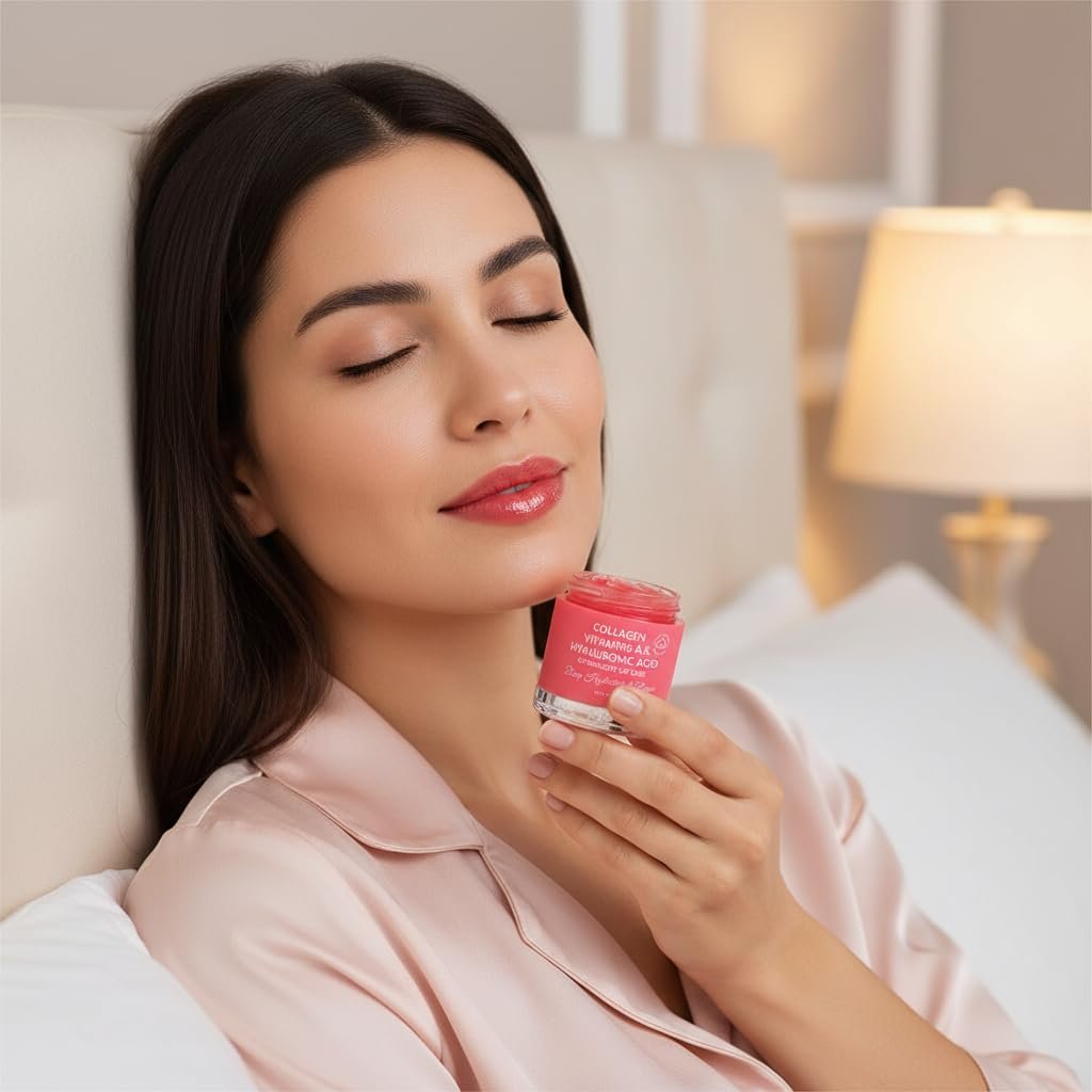 BS-MALL Watermelon Lip Balm Butter – Luxurious Hydrating Overnight Lip Mask & Chapstick for Dry Chapped Lips with Glossy Finish, 20g Avelisse