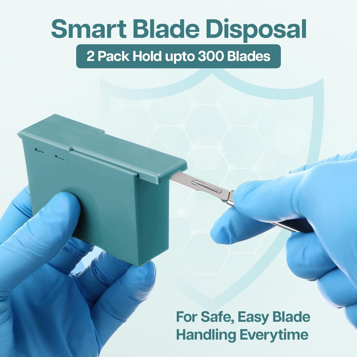 Paragon Mount Dermaplane Blade Remover Box (2-Pack) – Safe & Easy Blade Disposal for Up to 300 Blades, Compatible with Handles #3, #4, #7, for Salon, Crafting, or Home Use - görsel 3