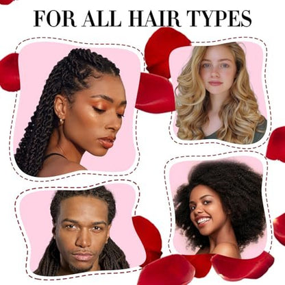 2-Pack Rose Water & Peppermint Hair Loc Spray – Moisturizing & Refreshing Dreadlock Hydrator, Nourishing Scalp Treatment for Dry Locs, 3.33 Fl Oz Each Avelisse
