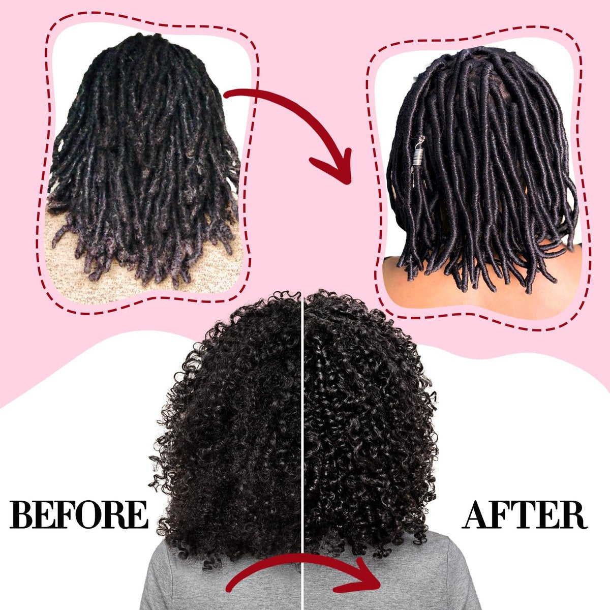 2-Pack Rose Water & Peppermint Hair Loc Spray – Moisturizing & Refreshing Dreadlock Hydrator, Nourishing Scalp Treatment for Dry Locs, 3.33 Fl Oz Each Avelisse