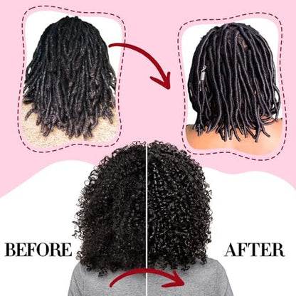 2-Pack Rose Water & Peppermint Hair Loc Spray – Moisturizing & Refreshing Dreadlock Hydrator, Nourishing Scalp Treatment for Dry Locs, 3.33 Fl Oz Each Avelisse