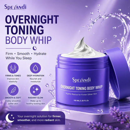 Sperandi Overnight Toning Whip - Anti-Wrinkle Firming Body Lotion for Smooth & Tight Skin, Targets Loose Skin & Stretch Marks on Belly, Thighs & Booty, 3.38 fl oz Avelisse