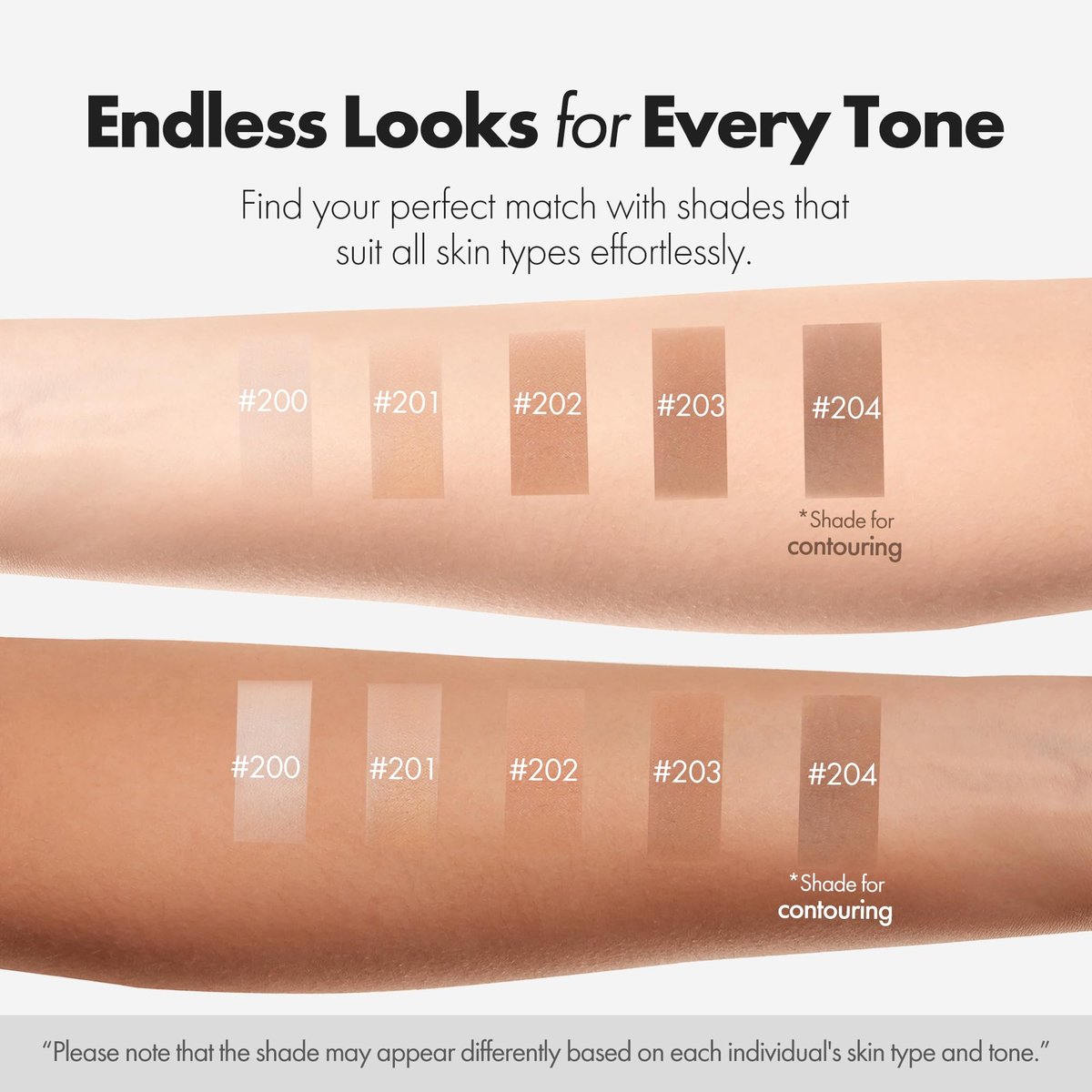 ELROEL Blanc Cover Cream Stick V White - Korean Color-Changing Foundation Stick with Volufiline - Medium to Full Coverage Dewy Finish Base Makeup - Dual-Ended with Detachable Brush (204 Tan) Avelisse