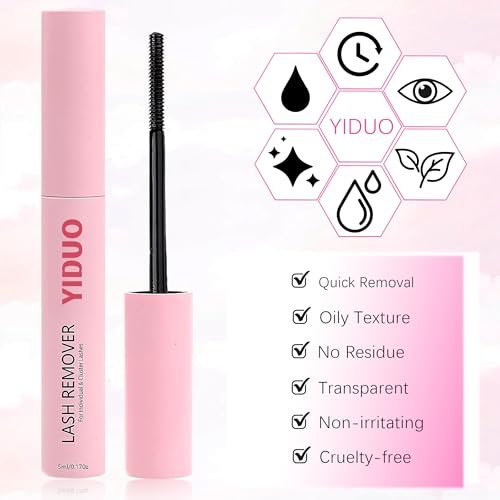 YIDUO Bond and Seal 4-in-1 Long Lasting Cluster Lash Glue Tool Kit for DIY Eyelash Extensions - Waterproof Strong Hold with Removers & Tweezers - görsel 6