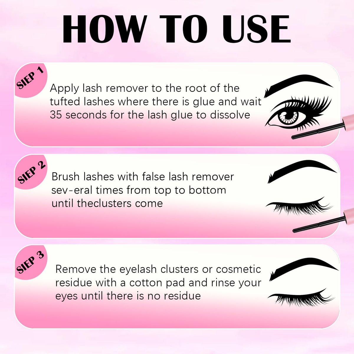 YIDUO Bond and Seal 4-in-1 Long Lasting Cluster Lash Glue Tool Kit for DIY Eyelash Extensions - Waterproof Strong Hold with Removers & Tweezers - görsel 15