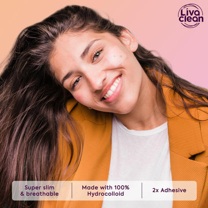LivaClean 40CT Large Pimple Patches for Face - Big Hydrocolloid Acne Patches for Blemishes on Body, Nose, Forehead, Chin - XL Zit Stickers Avelisse