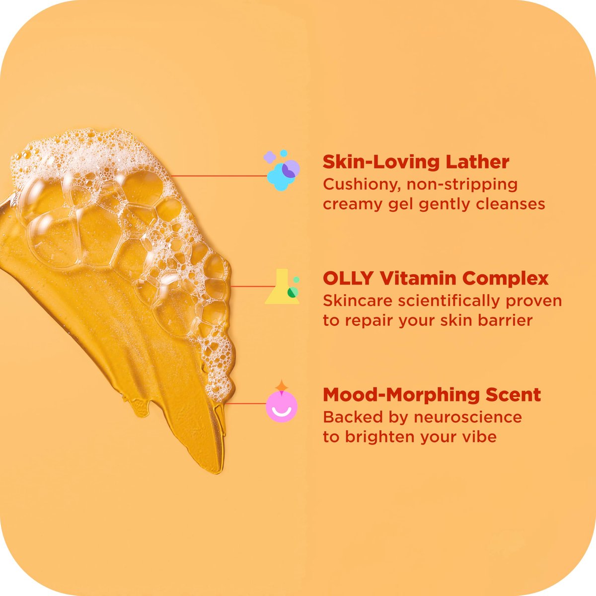 OLLY Body Wash & Body Scrub Mini Pack - 4 Count, Hydrate & Repair Skin Barrier, 3 oz Each Avelisse