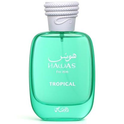 Rasasi Hawas Tropical Eau De Parfum for Men – 3.4 oz | Long-Lasting Fresh Fragrance Avelisse
