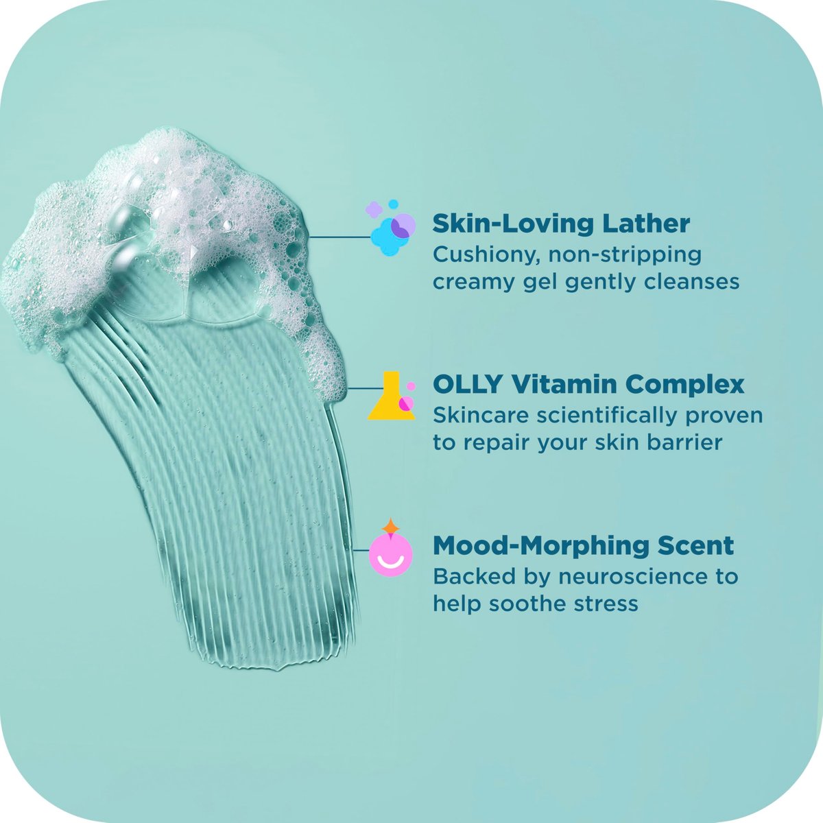 OLLY Body Wash Mixed Pack 4 Count – Restore Skin Barrier & Hydrate Skin, 3 oz Each - görsel 11