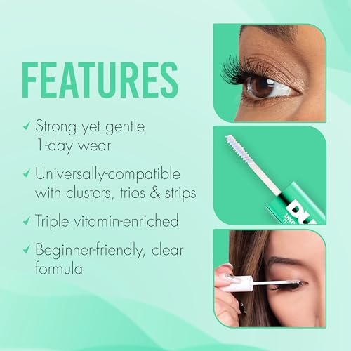DUO Under Lash Glue & Seal – Clear Eyelash Adhesive for DIY Lash Clusters, Strong Hold & Gentle Removal, 1 Day Wear - görsel 8