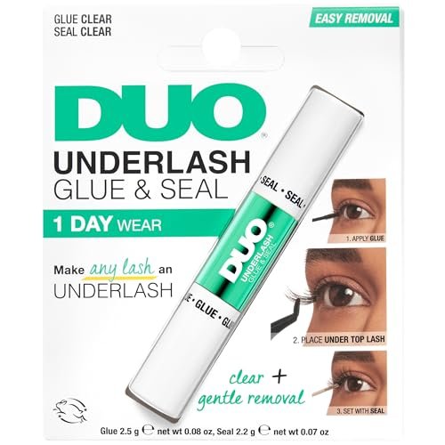 DUO Under Lash Glue & Seal – Clear Eyelash Adhesive for DIY Lash Clusters, Strong Hold & Gentle Removal, 1 Day Wear - görsel 2