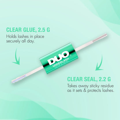 DUO Under Lash Glue & Seal – Clear Eyelash Adhesive for DIY Lash Clusters, Strong Hold & Gentle Removal, 1 Day Wear