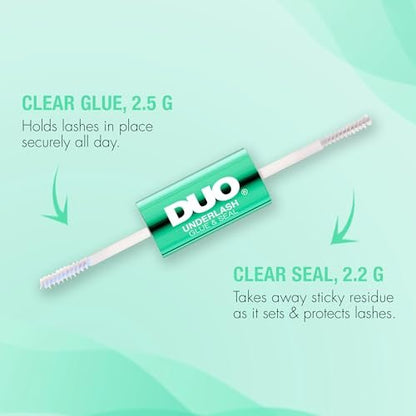 DUO Under Lash Glue & Seal – Clear Eyelash Adhesive for DIY Lash Clusters, Strong Hold & Gentle Removal, 1 Day Wear
