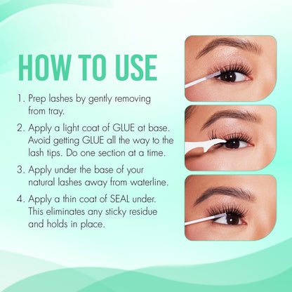 DUO Under Lash Glue & Seal – Clear Eyelash Adhesive for DIY Lash Clusters, Strong Hold & Gentle Removal, 1 Day Wear