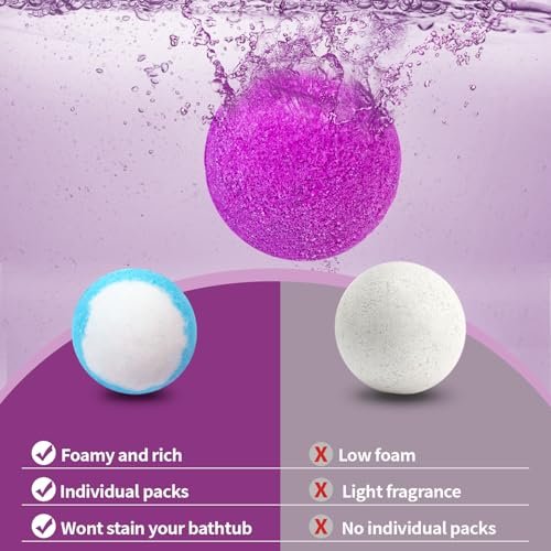 24-Pack Handmade Natural & Organic Essential Oil Bath Bombs - Gift Basket Set for Women & Men, Spa Relaxing Bath Bombs for Mom, Wife, Girlfriend, Teacher Appreciation Avelisse