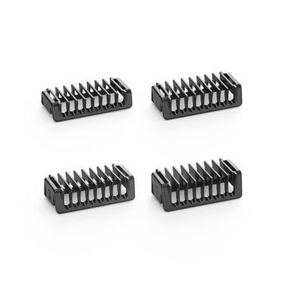 Double-Sided Guard Combs for Oster O Blade QP2724 QP2520 QP2530 QP2620 QP2630 Pro 360 Series – 4-Pack (1/2/3/5 mm) Beard Trimmer Attachments