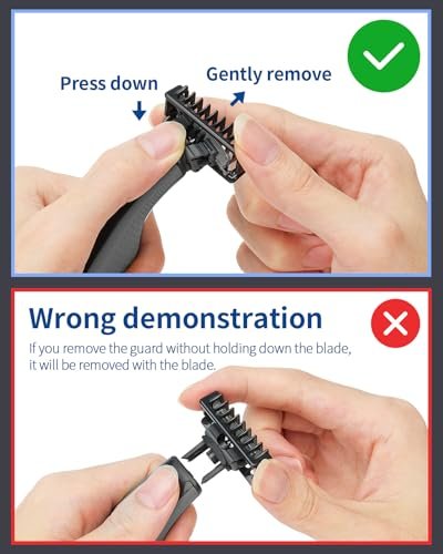 Double-Sided Guard Combs for Oster O Blade QP2724 QP2520 QP2530 QP2620 QP2630 Pro 360 Series – 4-Pack (1/2/3/5 mm) Beard Trimmer Attachments - görsel 8