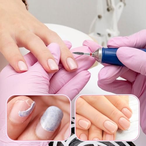 10 Piece Diamond Flame Cuticle Drill Bits with Case - 3/32'' Nail Drill Bits for Electric Nail File, Cuticle Bits Manicure Pedicure Kit - görsel 4