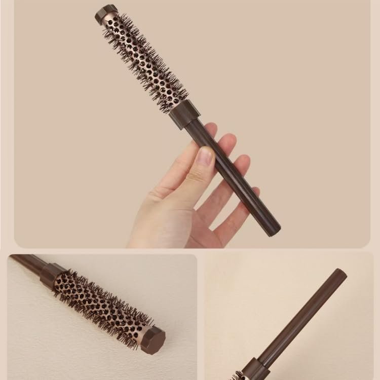 3-Piece Small Round Brush Set for Blow Drying - 0.78/0.70/0.59 Inch Blowout Roller Hairbrush with Soft Nylon Bristles for Volume, Styling, Bangs, Roots, Curling - Perfect for Short, Wavy, Thin Hair (Men & Women) Avelisse