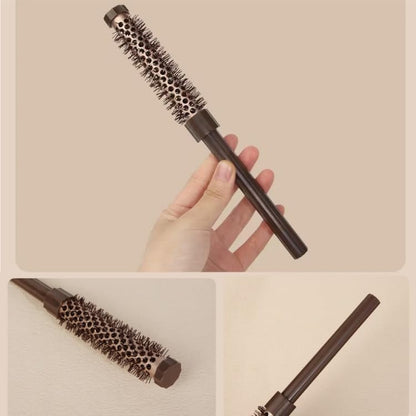 3-Piece Small Round Brush Set for Blow Drying - 0.78/0.70/0.59 Inch Blowout Roller Hairbrush with Soft Nylon Bristles for Volume, Styling, Bangs, Roots, Curling - Perfect for Short, Wavy, Thin Hair (Men & Women) Avelisse