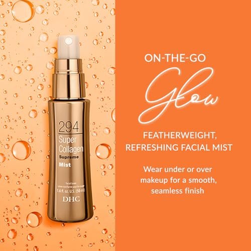 DHC Super Collagen Supreme Mist – Hydrating Facial Toner Mist, 1.69 fl oz (50ml) Avelisse
