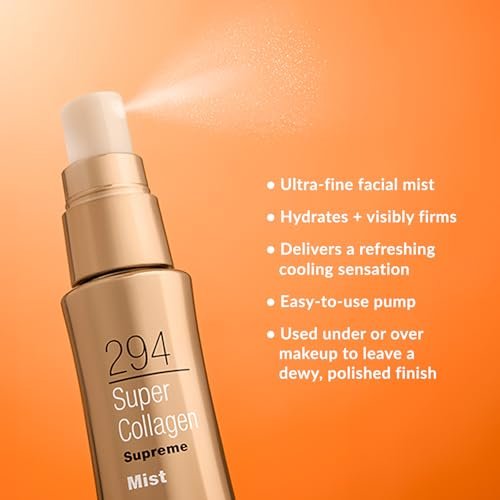 DHC Super Collagen Supreme Mist – Hydrating Facial Toner Mist, 1.69 fl oz (50ml) Avelisse