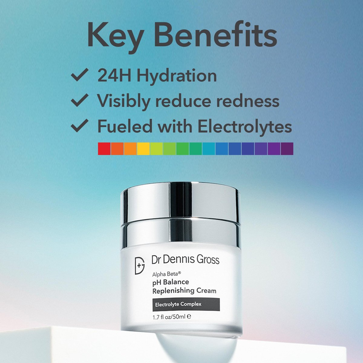 Dr Dennis Gross Alpha Beta pH Balance Replenishing Cream – Lightweight Gel-Cream with Electrolytes, Phytic Acid & AHAs for Hydrated, Soothed & Balanced Skin, 1.7 fl oz Avelisse