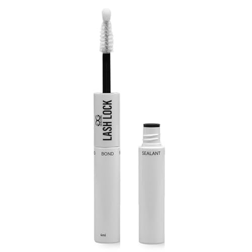 GladGirl Lash Lock Bond & Seal – Dual-Ended Eyelash Adhesive & Seal, Latex-Free & Waterproof, Long-Lasting Hold for DIY Lash Extensions & Clusters, Black, 8ml Avelisse