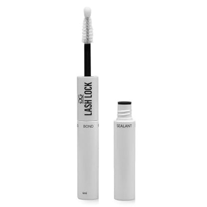 GladGirl Lash Lock Bond & Seal – Dual-Ended Eyelash Adhesive & Seal, Latex-Free & Waterproof, Long-Lasting Hold for DIY Lash Extensions & Clusters, Black, 8ml Avelisse
