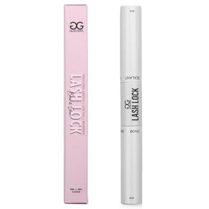 GladGirl Lash Lock Bond & Seal – Dual-Ended Eyelash Adhesive & Seal, Latex-Free & Waterproof, Long-Lasting Hold for DIY Lash Extensions & Clusters, Black, 8ml Avelisse