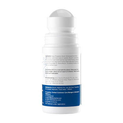 Be Bodywise Deodorant Roll-On - Aluminum Free, Alcohol Free with AHA BHA, Lactic Acid, Mandelic Acid - Prevents Odor, Reduces Pigmentation - Probiotic Toner for Women - Floral Scent - 1.7 Oz Avelisse
