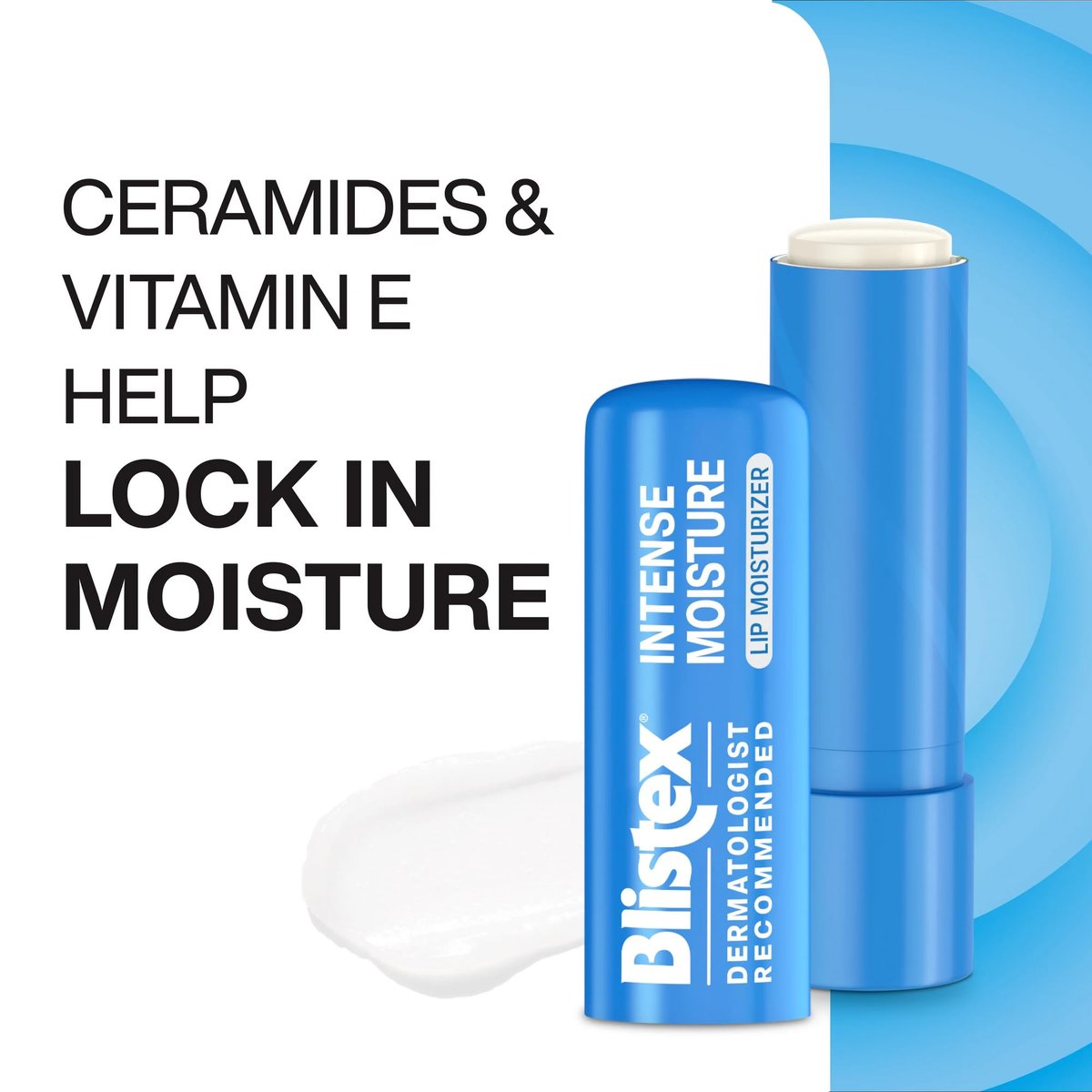 Blistex Intense Moisture All Day Hydration Lip Balm with Ceramides & Vitamin E, 0.13 oz - görsel 7